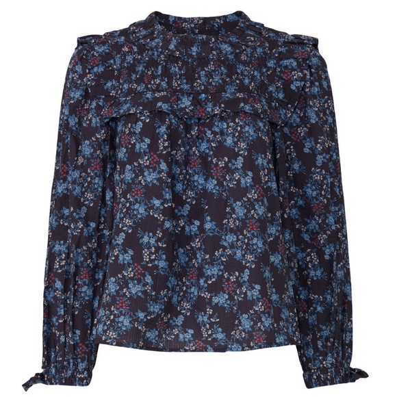 Sea New York Tilly Smocked Top, S - Picture 4 of 11